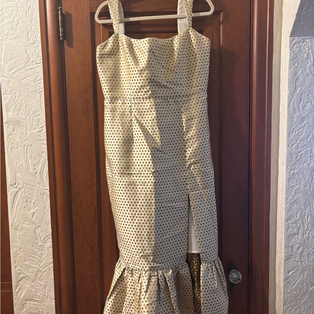 NWT- Sachin & Babi (Anthropology) Elegant Polka Dot Midi Dress - Picture 4 of 7